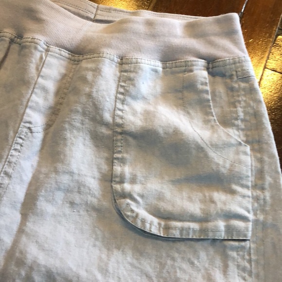 Soft Surroundings Gray Pants Size PS 100% Ramie Color is Soft Gray - Picture 2 of 10